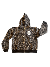 Load image into Gallery viewer, Zip Up - Black Cheetah
