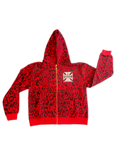 Load image into Gallery viewer, Zip Up - Red Cheetah
